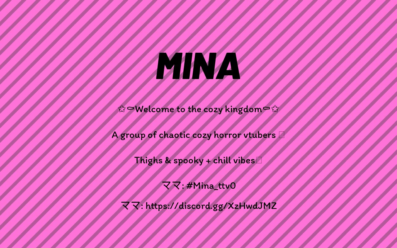 Carrd profile picture for @mina11